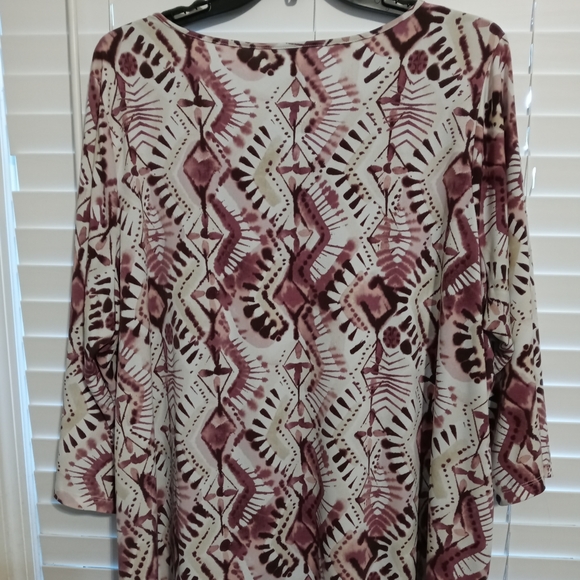 New Direction Curvy 3X 3/4 sleeve top - Picture 5 of 5